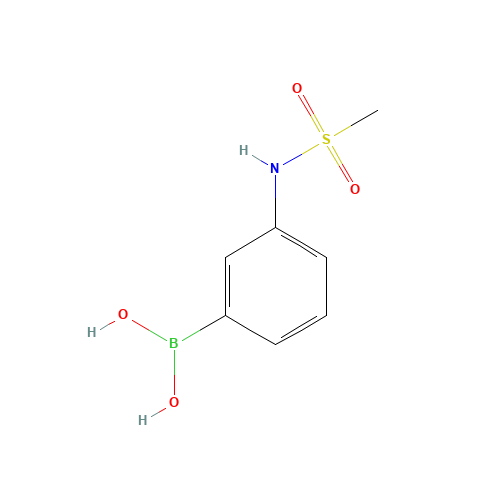148355-75-3 3-(Methylsulfonylamino)phenylboronic acid chemical structure