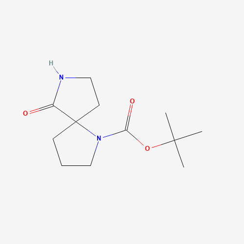 1221818-45-6 tert-Butyl 9-oxo-4,8-diazaspiro[4.4]nonane-4-carboxylate chemical structure
