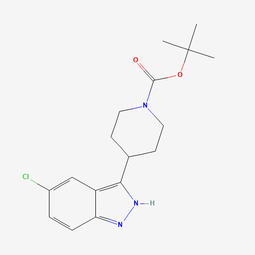 1198284-74-0 tert-Butyl 4-(5-chloro-1H-indazol-3-yl)piperidine-1-carboxylate chemical structure