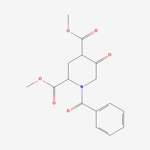 1255663-98-9 Dimethyl 1-benzoyl-5-oxopiperidine-2,4-dicarboxylate chemical structure