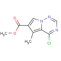 310442-40-1 Methyl 4-chloro-5-methylpyrrolo-[2,1-f][1,2,4]triazine-6-carboxylate chemical structure