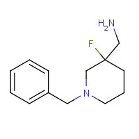 1185749-68-1 (1-Benzyl-3-fluoro-3-piperidyl)methanamine chemical structure