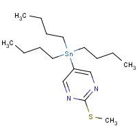 120717-37-5 2-Methylthio-5-(tributylstannyl)pyrimidine chemical structure
