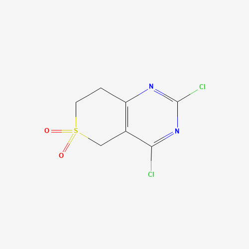 1187830-50-7 2,4-Dichloro-7,8-dihydro-5H-S,S-di-oxoisothiopyrano[4,3-d]pyrimidine chemical structure