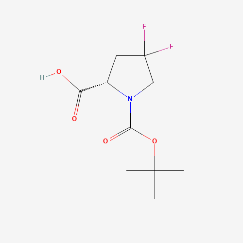 203866-15-3 (S)-1-(tert-Butoxycarbonyl)-4,4-difluoropyrrolidine-2-carboxylic acid chemical structure