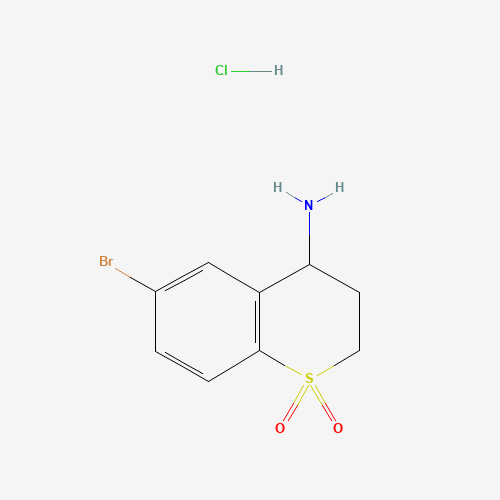 1172986-17-2 6-Bromo-3,4-dihydro-2H-S,S-dioxo-thiochromen-4-amine hydrochloride chemical structure