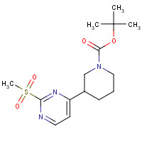 1190927-73-1 tert-Butyl 3-(2-(methylsulfonyl)pyrimidin-4-yl)piperidine-1-carboxylate chemical structure