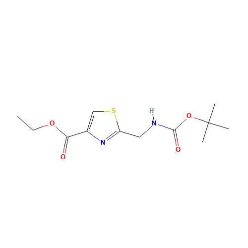 96929-05-4 Ethyl 2-((tert-butoxycarbonyl)-methyl)thiazole-4-carboxylate chemical structure