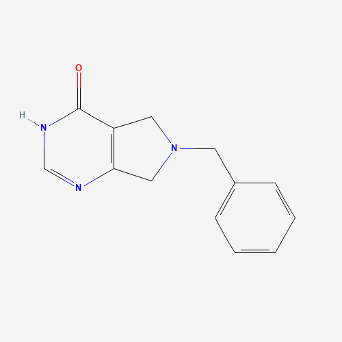1092352-66-3 6-Benzyl-3,5,6,7-tetrahydropyrrolo[3,4-d]pyrimidin-4-one chemical structure