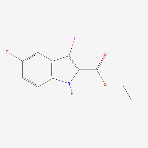 167631-21-2 Ethyl 5-fluoro-3-iodo-1H-indole-2-carboxylate chemical structure