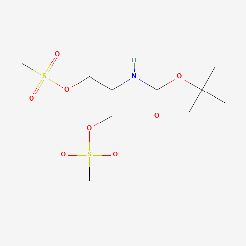 213475-70-8 2-((tert-Butoxycarbonyl)amino)propane-1,3-diyl dimethanesulfonate chemical structure