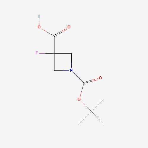 1126650-67-6 3-Fluoro-1,3-azetidinedicarboxylic acid tert-butyl ester chemical structure