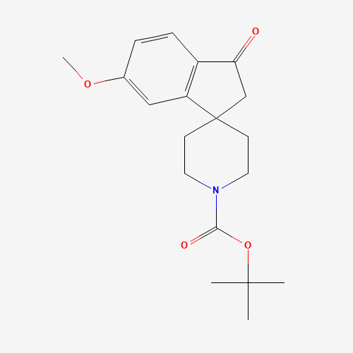 910442-59-0 tert-Butyl 6-methoxy-3-oxo-2,3-dihydrospiro-[indene-1,4'-piperidine]-1'-carboxylate chemical structure