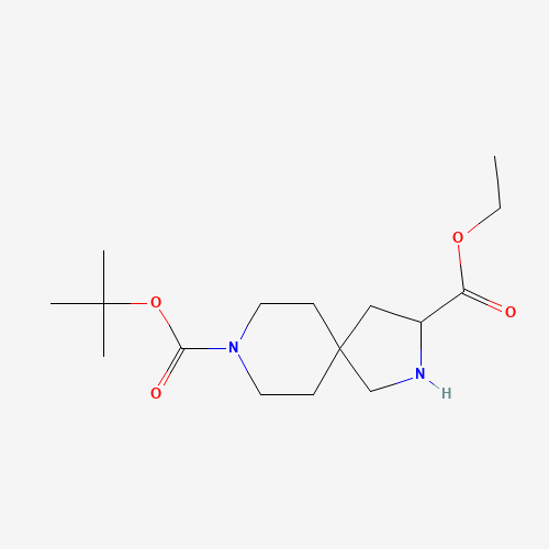 203934-60-5 2,8-Diazaspiro[4.5]decane-3,8-dicarboxylic acid 8-tert-butyl ester 3-ethyl ester chemical structure