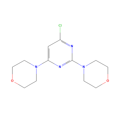 10244-24-3 4,4'-(6-Chloropyrimidine-2,4-diyl)dimorpholine chemical structure