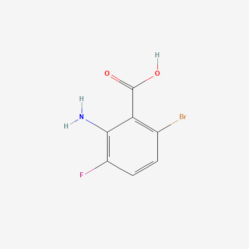1153974-98-1 2-Amino-6-bromo-3-fluorobenzoic acid chemical structure