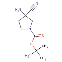 871115-54-7 tert-Butyl 3-amino-3-cyanopyrrolidine-1-carboxylate chemical structure