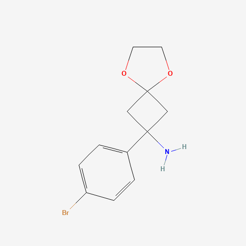 1199556-85-8 2-(4-Bromophenyl)-5,8-dioxaspiro[3.4]octan-2-amine chemical structure
