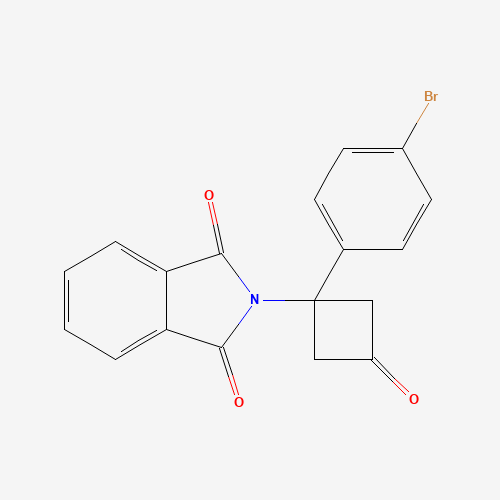1199556-87-0 2-(1-(4-Bromophenyl)-3-oxocyclobutyl)-isoindoline-1,3-dione chemical structure