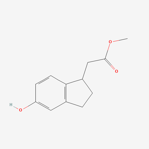 856169-08-9 Methyl 2-(5-hydroxyindan-1-yl)acetate chemical structure