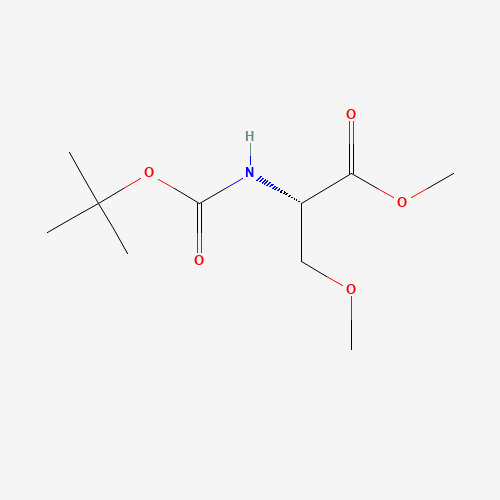 134167-07-0 L-Serine, N-[(1,1-dimethylethoxy)carbonyl]-O-methyl-, methyl ester chemical structure