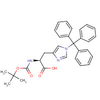 32926-43-5 N-Boc-N'-trityl-L-histidine chemical structure