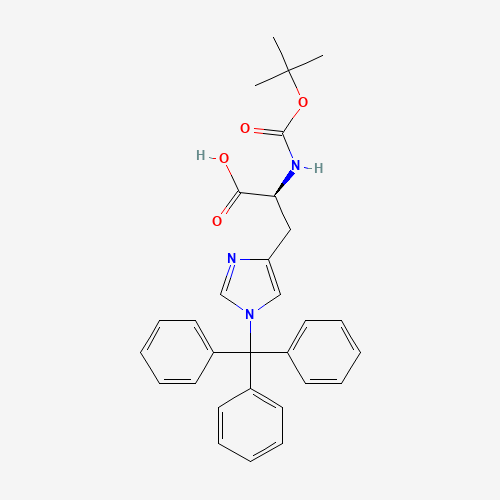32926-43-5 N-Boc-N'-trityl-L-histidine chemical structure