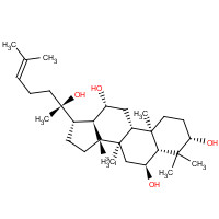 34080-08-5 (3b,6a,12b)-Dammar-24-ene-3,6,12,20-tetrol chemical structure