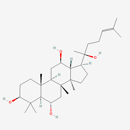 34080-08-5 (3b,6a,12b)-Dammar-24-ene-3,6,12,20-tetrol chemical structure
