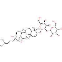 38243-03-7 (5ξ,8ξ,9ξ,12a,14b,20R)-12,20-Dihydroxylanost-24-en-3-yl 2-O-b-D-glucopyranosyl-b-D-glucopyranoside chemical structure