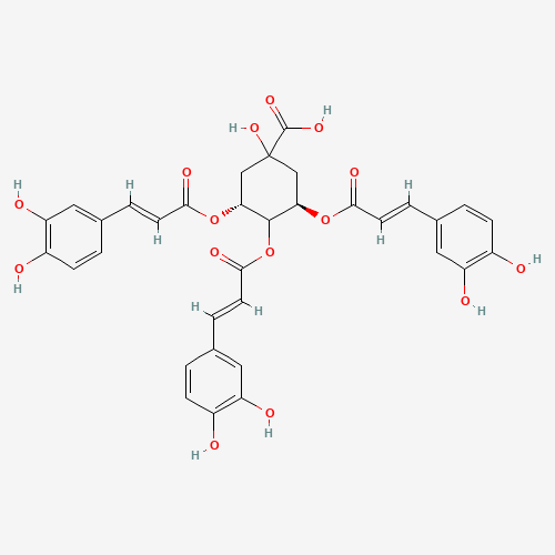 86632-03-3 (3R,5R)-3,4,5-Tris{[(2E)-3-(3,4-dihydroxyphenyl)-2-propenoyl]oxy}-1-hydroxycyclohexanecarboxylic acid chemical structure