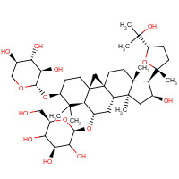 83207-58-3 (3b,6a,9b,16b,20R,24S)-16,25-Dihydroxy-3-(b-D-xylopyranosyloxy)-20,24-epoxy-9,19-cyclolanostan-6-yl b-D-threo-hexopyranoside chemical structure
