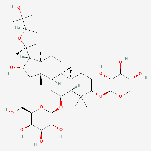83207-58-3 (3b,6a,9b,16b,20R,24S)-16,25-Dihydroxy-3-(b-D-xylopyranosyloxy)-20,24-epoxy-9,19-cyclolanostan-6-yl b-D-threo-hexopyranoside chemical structure