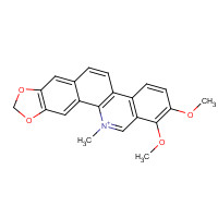 34316-15-9 1,2-Dimethoxy-12-methyl[1,3]benzodioxolo[5,6-c]phenanthridin-12-ium chemical structure