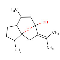 19431-84-6 3,8-dimethyl-5-(1-methylethylidene)-1,2,3,4,5,8a-hexahydro-6h-3a,6-epoxyazulen-6-ol chemical structure