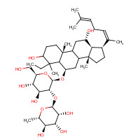 126223-28-7 (6b,8ξ,9ξ,12a,13a,14b,17b)-4-Ethyl-3,12-dihydroxy-4,10,14-trimethyl-17-[(2Z)-6-methyl-2,5-heptadien-2-yl]gonan-6-yl 2-O-(6-deoxy-a-L-mannopyranosyl)-b-D-glucopyranoside chemical structure