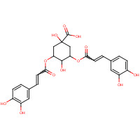 2450-53-5 (3R,5R)-3,5-Bis{[(2E)-3-(3,4-dihydroxyphenyl)-2-propenoyl]oxy}-1,4-dihydroxycyclohexanecarboxylic acid chemical structure