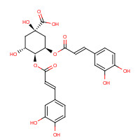 32451-88-0 (1R,3R,4S,5R)-3,4-Bis{[(2E)-3-(3,4-dihydroxyphenyl)-2-propenoyl]oxy}-1,5-dihydroxycyclohexanecarboxylic acid chemical structure