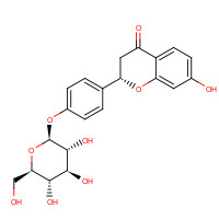 551-15-5 4-[(2S)-7-Hydroxy-4-oxo-3,4-dihydro-2H-chromen-2-yl]phenyl b-D-glucopyranoside chemical structure