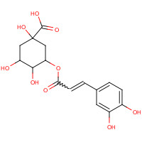 906-33-2 3-{[3-(3,4-Dihydroxyphenyl)acryloyl]oxy}-1,4,5-trihydroxycyclohexanecarboxylic acid chemical structure