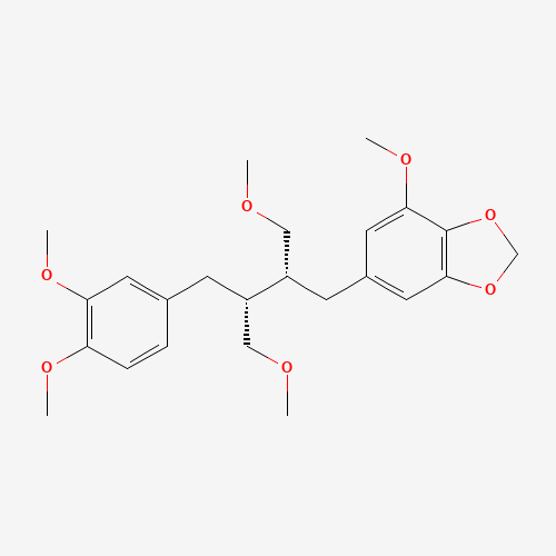 50656-77-4 6-[(2R,3R)-3-(3,4-Dimethoxybenzyl)-4-methoxy-2-(methoxymethyl)butyl]-4-methoxy-1,3-benzodioxole chemical structure