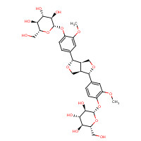63902-38-5 4-{(1S,3aR,4S,6aR)-4-[4-(b-D-Glucopyranosyloxy)-3-methoxyphenyl]tetrahydro-1H,3H-furo[3,4-c]furan-1-yl}-2-methoxyphenyl b-D-glucopyranoside chemical structure