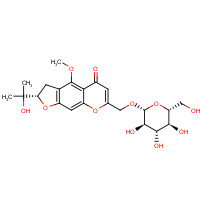 80681-45-4 [(2S)-2-(2-Hydroxy-2-propanyl)-4-methoxy-5-oxo-2,3-dihydro-5H-furo[3,2-g]chromen-7-yl]methyl b-D-glucopyranoside chemical structure