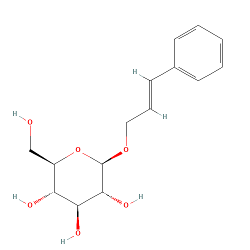 85026-55-7 (2E)-3-Phenyl-2-propen-1-yl b-D-glucopyranoside chemical structure