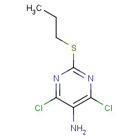 145783-15-9 4,6-Dichloro-2-(propylsulfanyl)-5-pyrimidinamine chemical structure