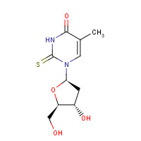 28585-51-5 1-(2-Deoxy-b-D-erythro-pentofuranosyl)-5-methyl-2-thioxo-2,3-dihydro-4(1H)-pyrimidinone chemical structure