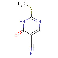 89487-99-0 2-(Methylsulfanyl)-6-oxo-1,6-dihydro-5-pyrimidinecarbonitrile chemical structure