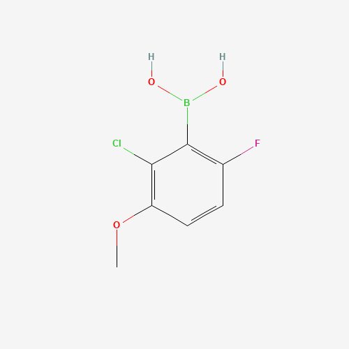 1072945-77-7 (2-chloro-6-fluoro-3-methoxy-phenyl)boronic acid chemical structure