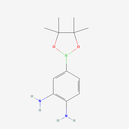 851883-08-4 4-(4,4,5,5-Tetramethyl-1,3,2-dioxaborolan-2-yl)-1,2-benzenediamine chemical structure