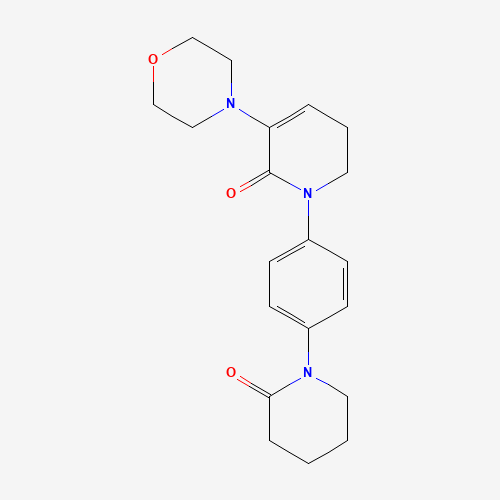 545445-44-1 3-Morpholin-4-yl-1-[4-(2-oxopiperidin-1-yl)phenyl]-5,6-dihydro-1H-pyridin-2-one chemical structure